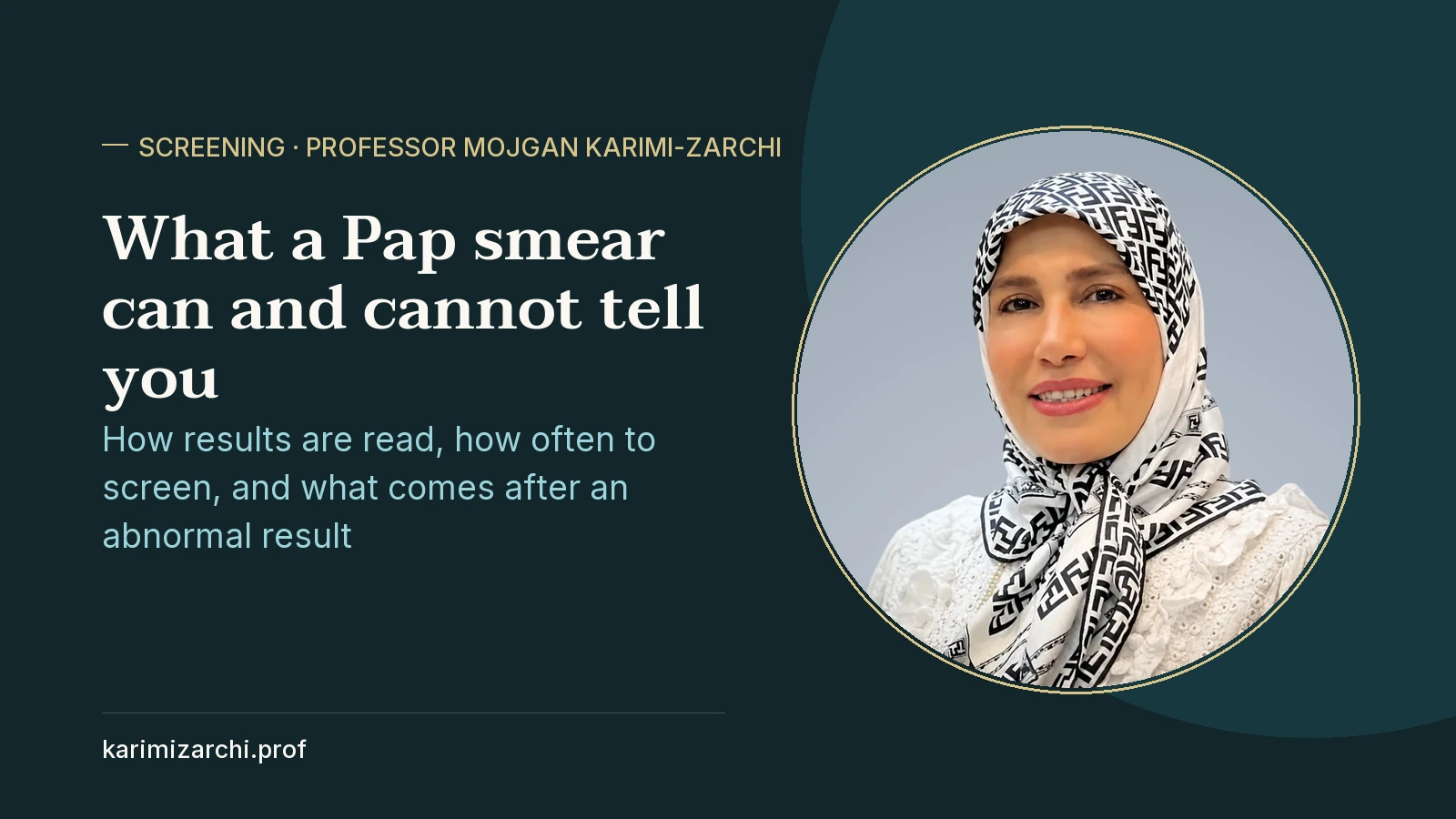 What a Pap smear can and cannot tell you